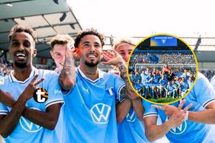 Sergio Peña campeonó con el Malmö FF y suma su segunda Copa de Suecia [VIDEO]