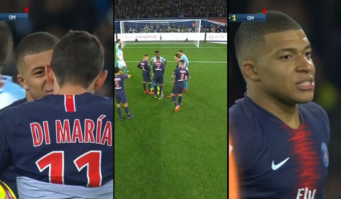 Mbappé le negó a Di María patear el penal para sumar un triplete y lo falló ¡Al estilo Neymar vs Cavani!