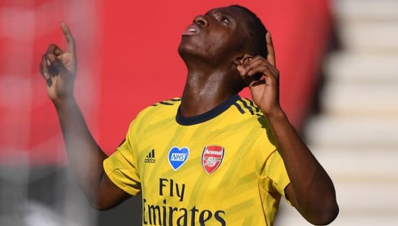 Edward Nketiah firmó el 1-0 sobre Southampton en la Premier League. (Foto: AFP)