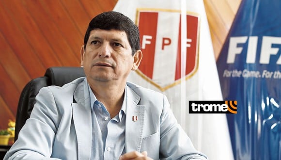 Agustín Lozano, presidente de la Federación Peruana de Fútbol (FPF). (Foto: Trome)