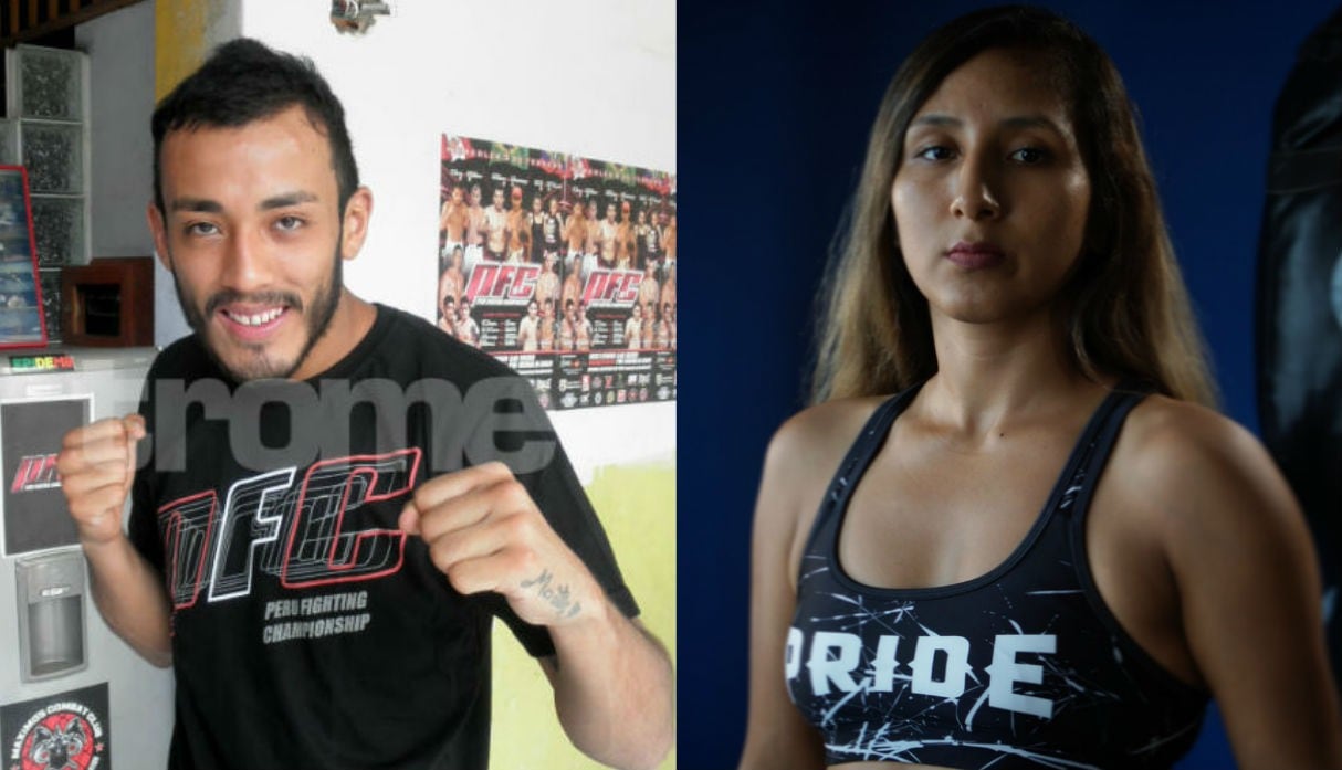Martín Mollinedo y Sandra Lavado, son dos de los peleadores más representativos del MMA peruano. (Fotos: Redes sociales)