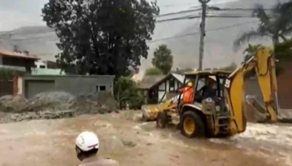 Lluvias en Chaclacayo causan estragos en toda la zona. (Captura Canal N)