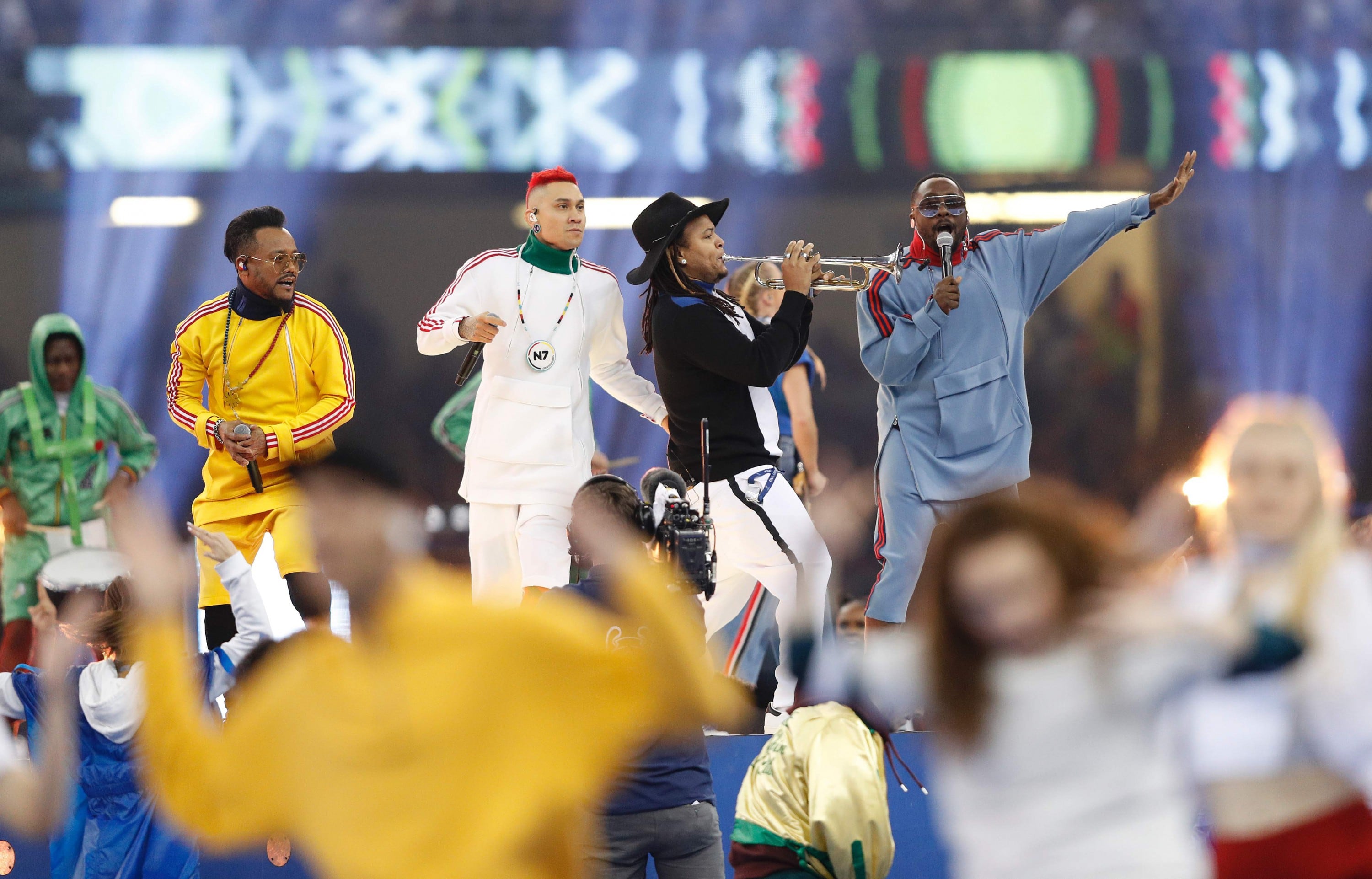 Black Eyed Peas en la final de la Champions League