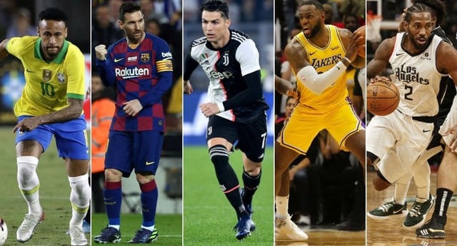 Neymar, Messi, Cristiano, LeBron y Leonard son los deportistas más twitteados del 2019. (Fotos: Agencia)