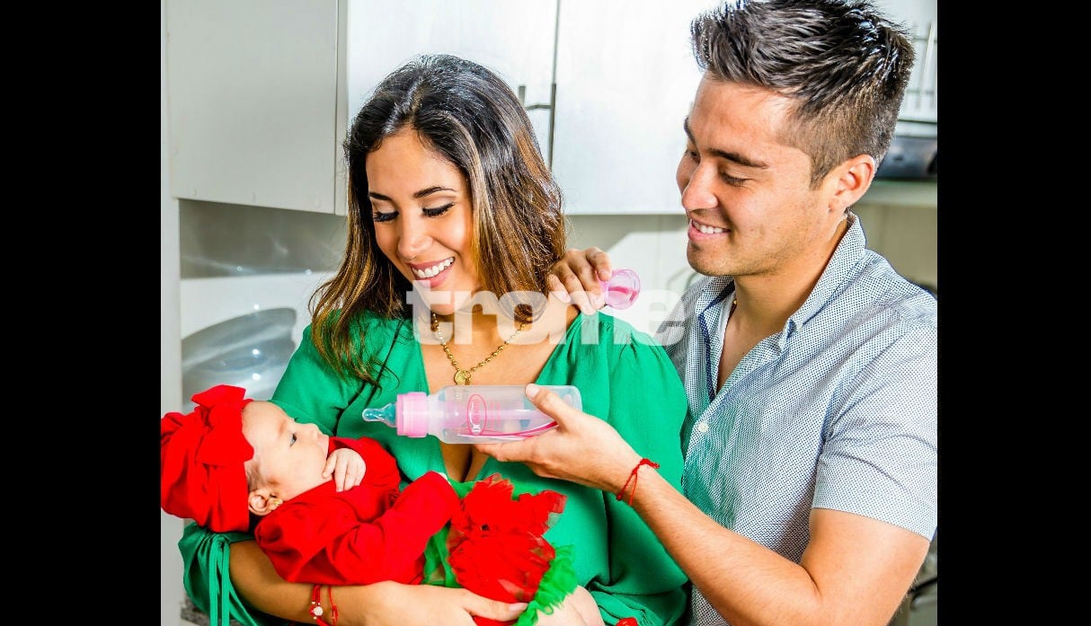 Melissa Paredes y Rodrigo Cuba son unos padres muy felices. (A. Quintana)