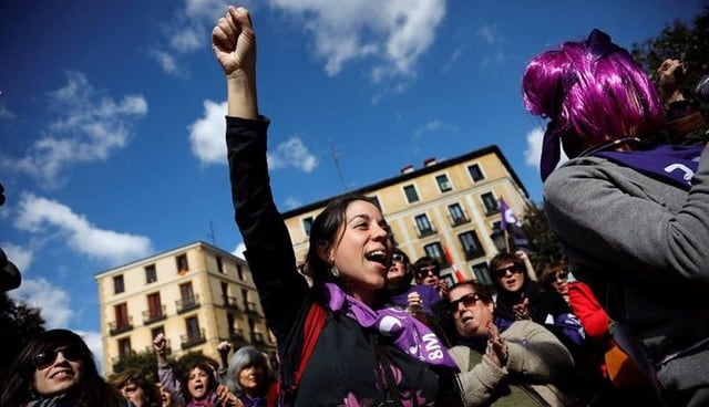 Huelga feminista y cientos de marchas en todo España por el Día de la Mujer. (Foto: EFE)
