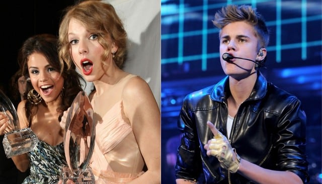 Taylor Swift habría insinuado que Justin Bieber le fue infiel a Selena Gomez cuando fueron pareja. (Foto: AFP)