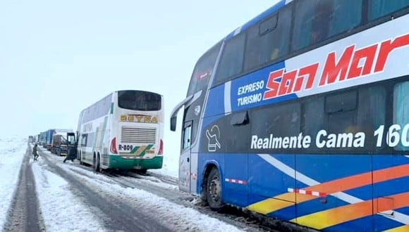 Sutran se comunicó con los operadores de los terminales terrestres el estado de las vías, a fin de que procedan a suspender la salida de buses hasta el restablecimiento del tránsito.