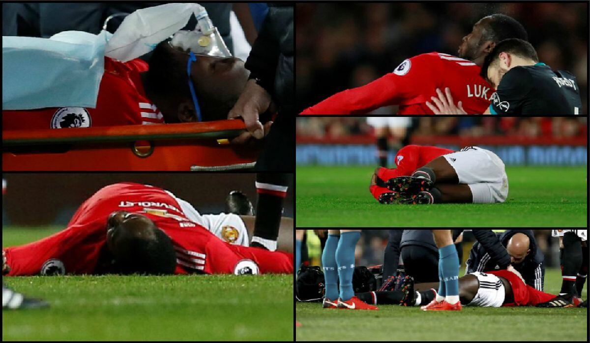 Manchester United: Romelu Lukaku quedó noqueado y fue retirado con oxigeno tras golpe en la cabeza [FOTOS y VIDEO]