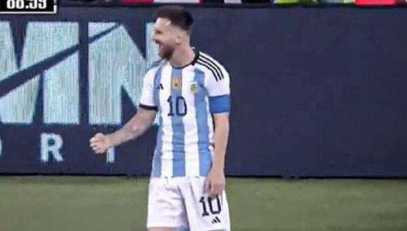 Lionel Messi firmó un doblete para Argentina ante Jamaica. (Captura: DirecTV Sports)