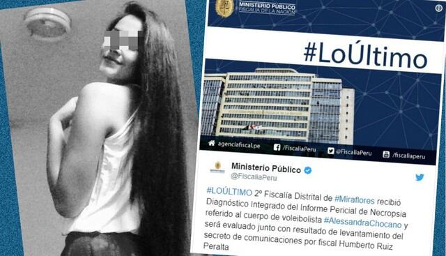 Ministerio Público ya tiene informe pericial de necropsia realizada a voleibolista Alessandra Ch.