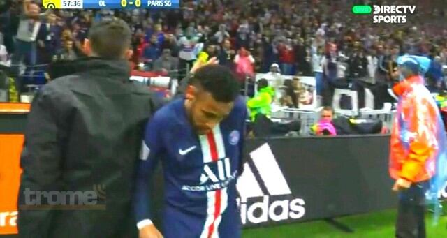 Neymar sintió gestos de hiostilidad durante su visita al Lyon