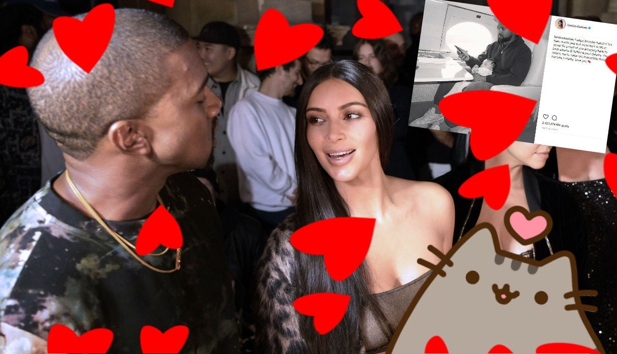 Kim Kardashian está muy enamorada de Kanye West. (Composición: Trome.pe / Fotos: AFP)