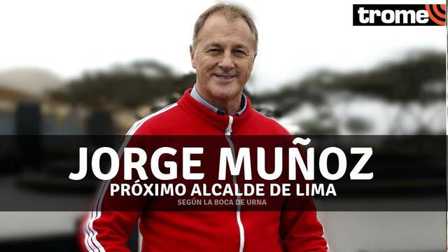 Según Ipsos, Jorge Muñoz será el nuevo alcalde de Lima.