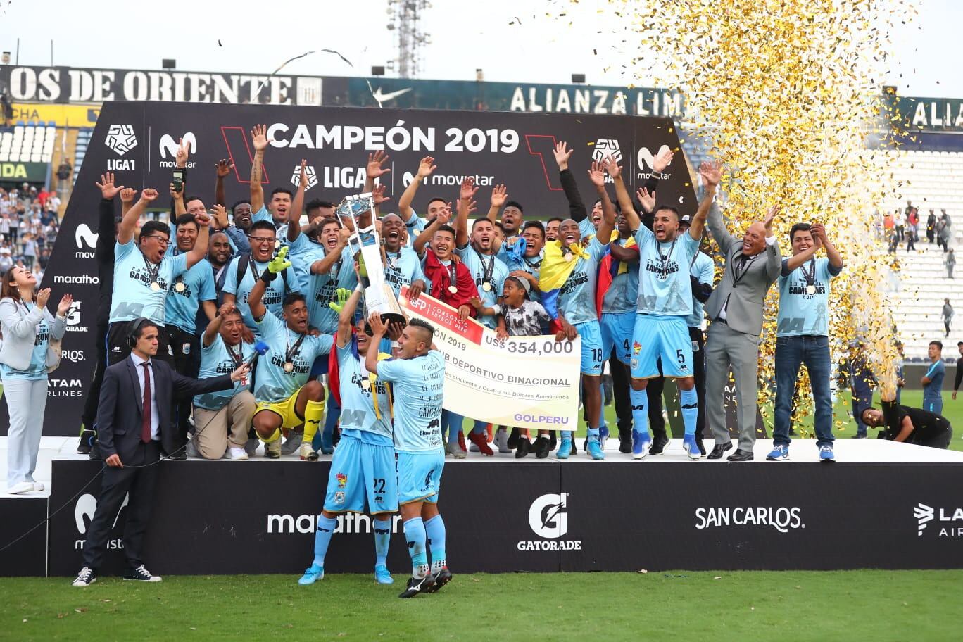 Binacional de Puno se llevó el título de campeón del fútbol peruano en Matute.