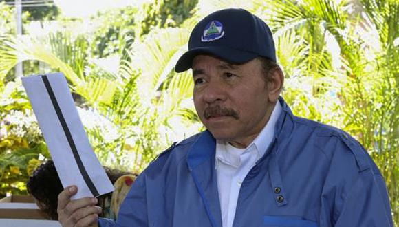 El presidente Daniel Ortega llamó “esclavos del imperio y traidores de la patria” a los líderes opositores. (Foto: Cesar PEREZ / Presidencia de Nicaragua / AFP)