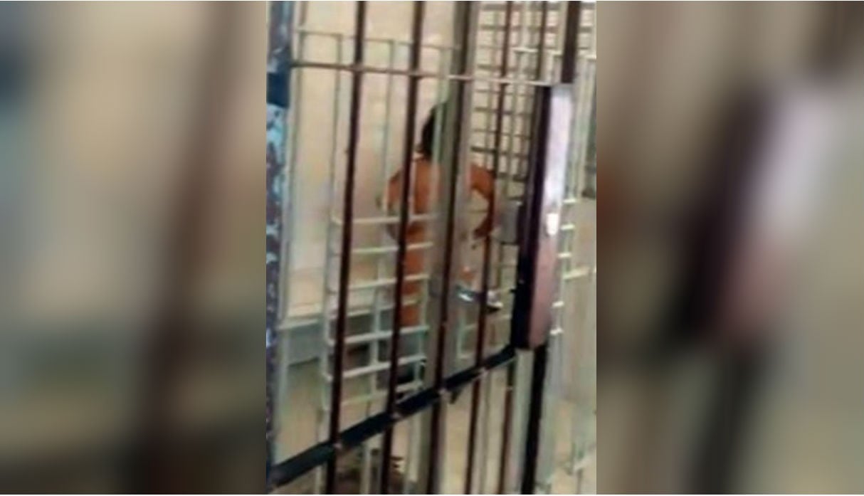 Mujer es grabada desnuda en su celda por la policía