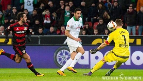 Con triplete de Claudio Pizarro, Werder Bremen ganó 4-1 a Leverkusen por Bundesliga