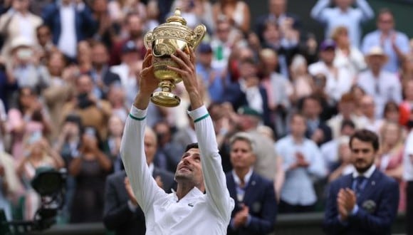 Novak Djokovic venció a Matteo Berrettini en la final de Wimbledon. (Foto: Wimbledon)