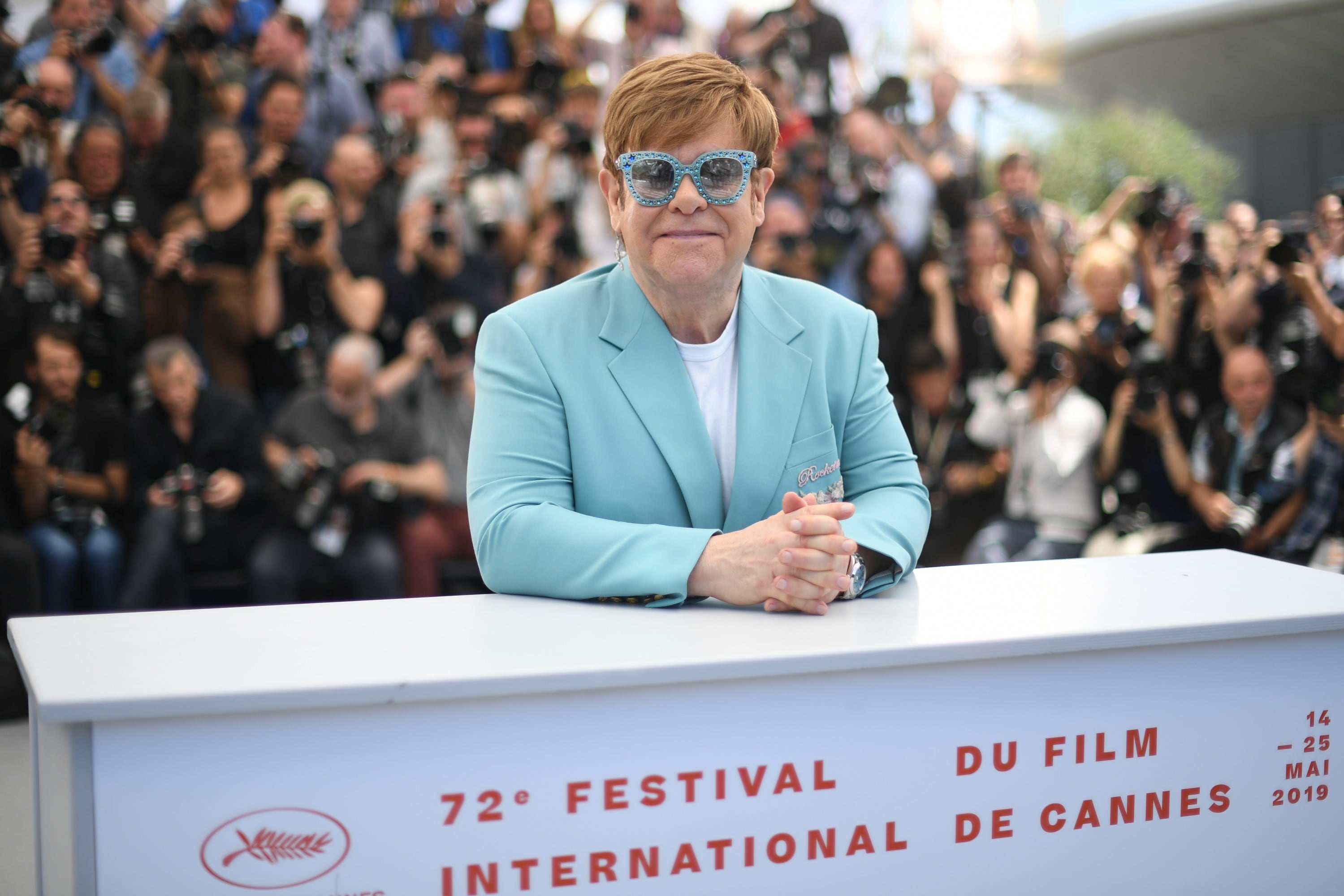 Elton John rechaza y critica la censura de “Rocketman” en Rusia. (Foto: AFP)