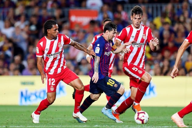 Barcelona empató 2-2 con Girona  en el Camp Nou y sigue líder de La Liga.
