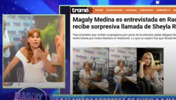 Magaly Medina se refiere a llamada de Sheyla Rojas
