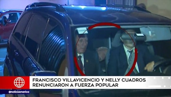 El parlamentario Carlos Tubino, aparentemente no quiso opinar sobre tema y optó por evadir a los periodistas escondiéndose en el interior de su vehículo. (Video: América Noticias)