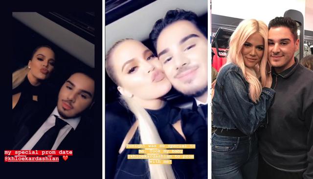 Khloé Kardashian acompaña a fanático a su fiesta de promoción. (Foto: Instagram)