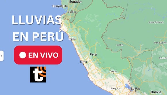 Infórmate con el minuto a minuto de lluvias en el Perú. | Crédito: Google Maps / Composición