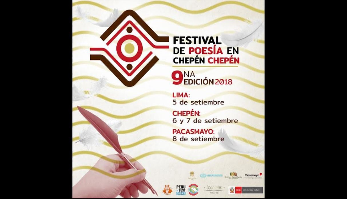 El Festival de Poesía en Chepén Chepén tendrá su novena edición del 5 al 8 de setiembre.