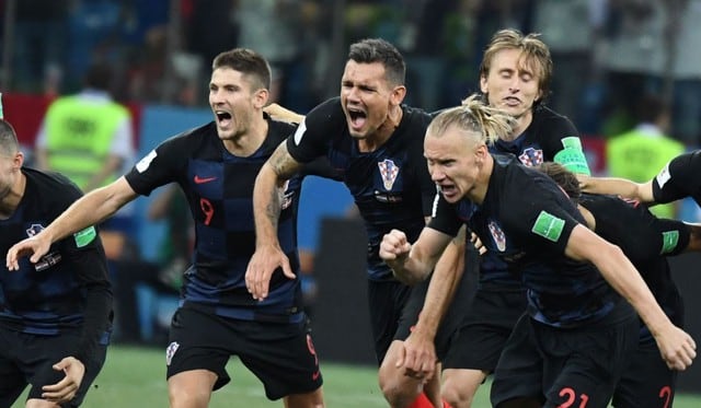 Croacia ganó 3-2 a Dinamarca, lo eliminó y chocará con Rusia en cuartos de final del Mundial