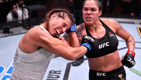 Amanda Nunes dominó cinco asaltos a su retadora. (Foto: UFC)