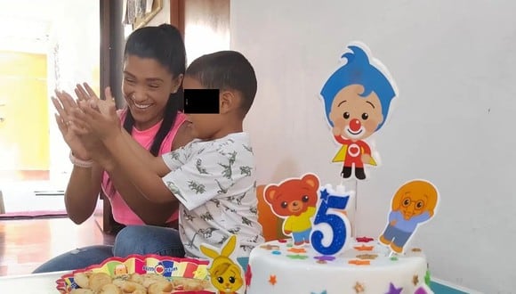 Rocío Miranda celebró los cinco años de su pequeño hijo Alonso, que tiene condición de autismo. (@r_miranda28)