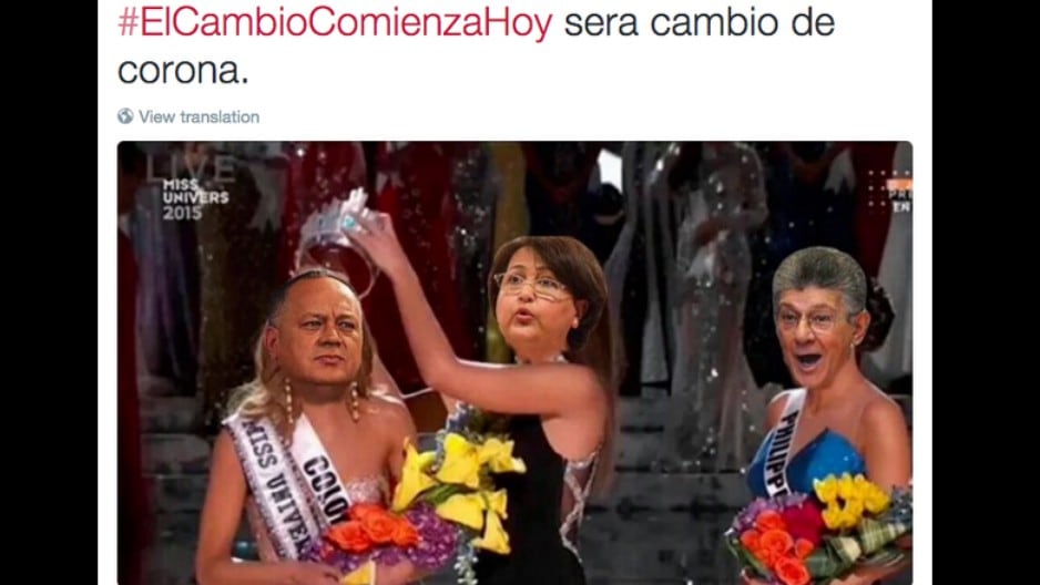 Diosdado Cabello se convirtió en el principal protagonista de las burlas. Foto: Twitter