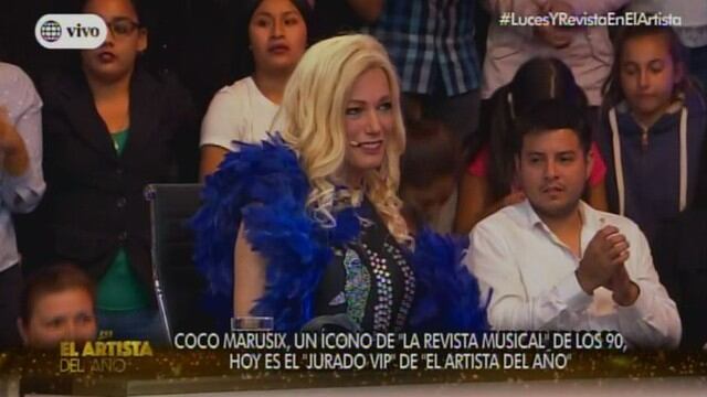 Así luce 'Coco Marusix' en su reaparición en TV