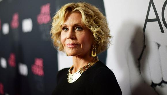 Jane Fonda recibió el premio honorífico Cecil B. deMille en los Globos de Oro. (Foto: AFP)