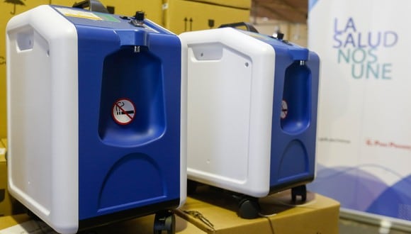 Los concentradores permiten producir hasta diez litros de oxígeno extraído del aire del ambiente través de un filtro especial. (Foto Minsa)