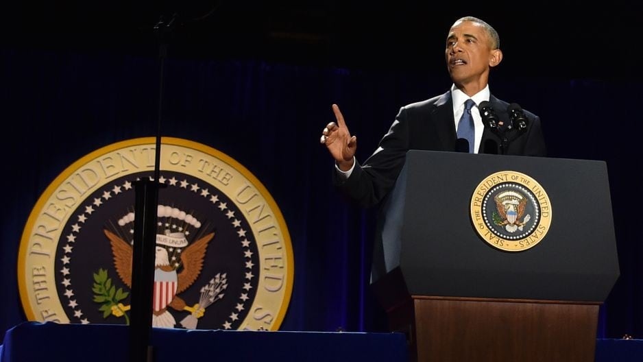 Barack Obama dio emotivo discurso de despedida.