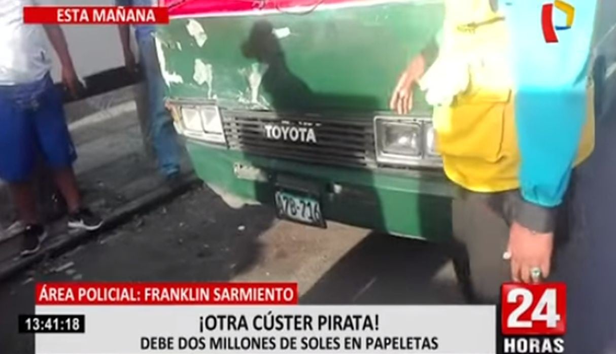 Cúster pirata que causó accidente tenía más de 2 millones de soles en papeletas. Foto: Captura de Buenos Días Perú