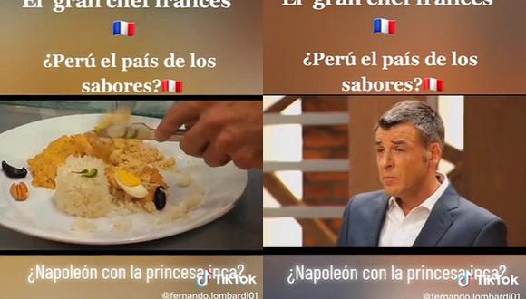 El chef francés Yann Yvin lanzó duras críticas a los concursantes de MasterChef Chile por lo que hicieron con la cocina peruana. (Foto: @fernando.lombardi01 / TikTok)