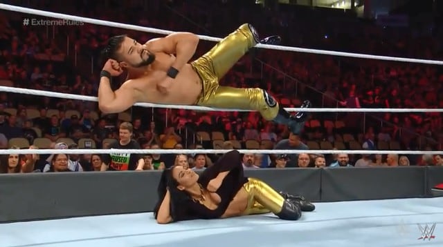 Andrade Cien Almas venció a Sin Cara en WWE Extreme Rules (Captura)