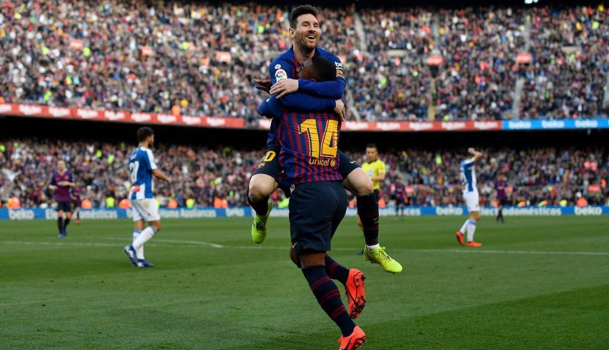 Doblete de Lionel Messi en Barcelona vs Espanyol por Liga Santander