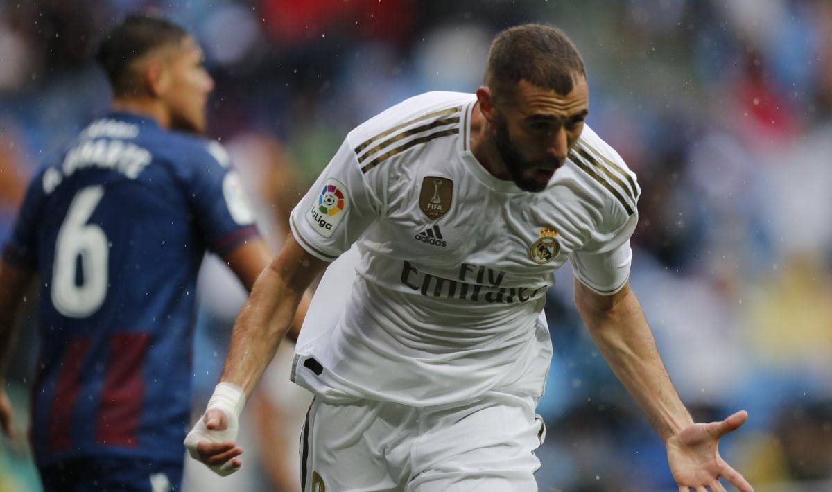Real Madrid venció 3-2 a Levante con doblete de Benzema por la Liga Santander