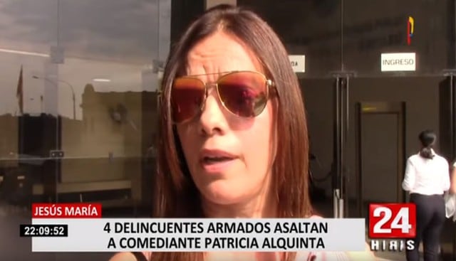 Patricia Alquinta: actriz cómica fue encañonada por delincuentes para robarle su celular