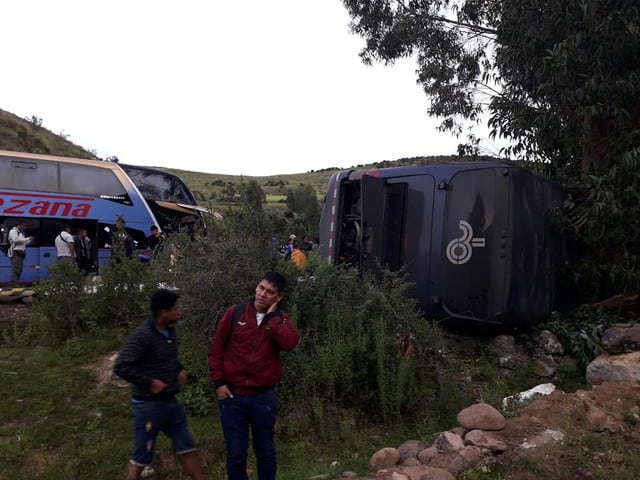 El accidente se registró en la localidad de Ccacyhuancancha - San Lucas, distrito de Vinchos, en Ayacucho (Fotos: Rumba Rumba)