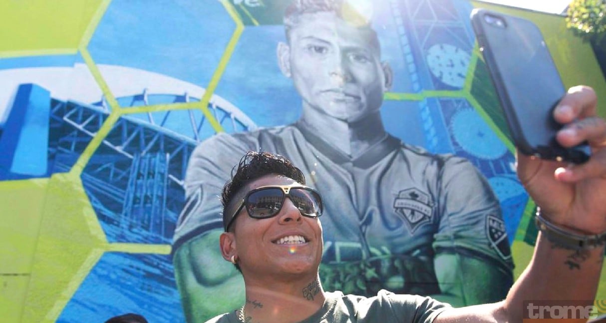 Hinchas de Seattle Sounders pintaron un muro a peruano Raúl Ruidíaz