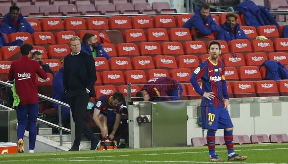 El Camp Nou de Barcelona tiene permitido recibir a los asistentes hasta en un 40% de su aforo. (Foto: AP)