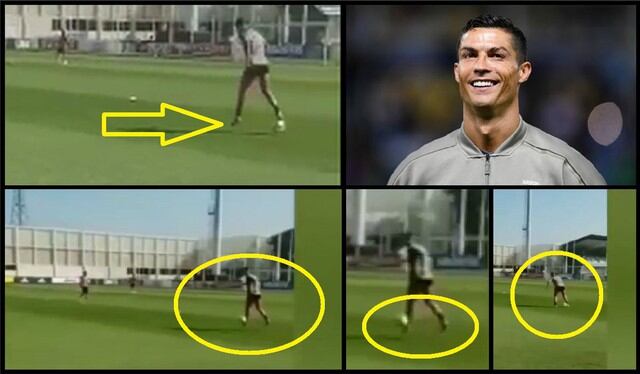 Cristiano Ronaldo inventa jugada y explota debate ¿Control aéreo de taco o control de espaldas en retroceso?