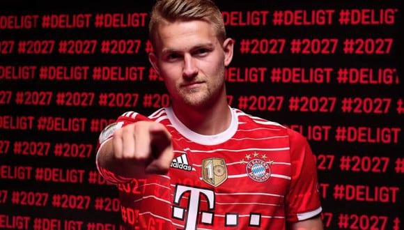 Matthijs de Ligt se unió a Bayern Múnich hasta 2027. (Foto: Bayern Múnich)