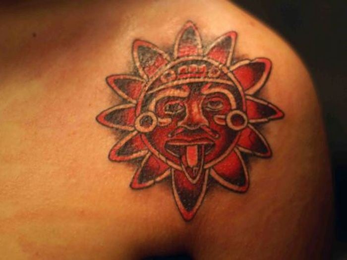 Tatuajes aztecas.